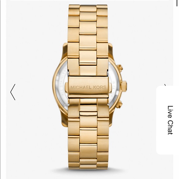 Michael Kors Runway Gold-Tone Watch - Picture 3 of 9